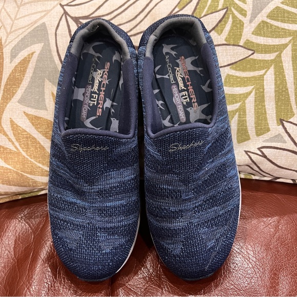 Skechers Shoes - Skechers Relaxed Fit Women Navy Slip-On Loafers Size 6